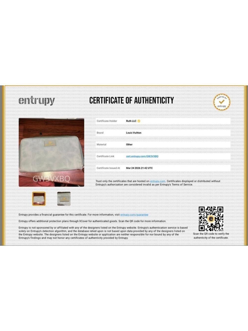 Louis Vuitton Denim Cup 2000 Zippy Wallet Limited Edition COA, dust bag - Picture 12 of 12